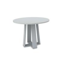 Mesa de Jantar Redonda Isabela 1,00m Off White New Ceval