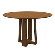 Mesa de Jantar Redonda Isabela Imbuia 120 cm