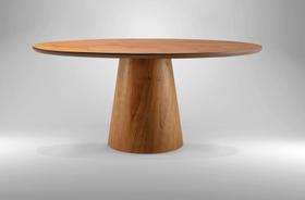 Mesa de Jantar Redonda Laminada - Dora-1,35m Requinte Salas