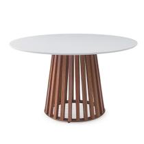 Mesa de Jantar Redonda Safira de Madeira de 130 a 150 cm Mesa de Jantar Redonda Safira de Madeira de 130 a 150 cm