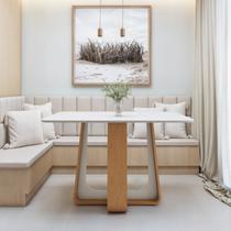 Mesa de Jantar Retangular 120cm com Tampo em Mdf Sintonia