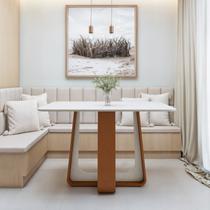 Mesa de Jantar Retangular 120cm com Tampo em Mdf Sintonia