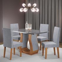 Mesa de Jantar Retangular 120x80cm Inovare com 4 Cadeiras Venus