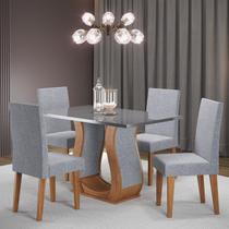 Mesa de Jantar Retangular 120x80cm Inovare com 4 Cadeiras Venus