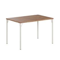 Mesa De Jantar Retangular 1,2m 1586 Carraro Freijó/prata Mesa De Jantar Retangular 1,2m 1586 Carraro Freijó/prata