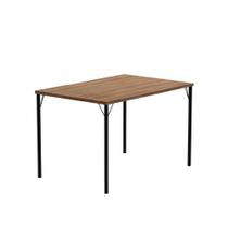 Mesa De Jantar Retangular 1,2m 1586 Carraro Freijó/preto Mesa De Jantar Retangular 1,2m 1586 Carraro Freijó/preto