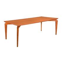 Mesa de Jantar Retangular 140x70cm Gosty Madeira Liptus Castanho Claro - Sallar Home