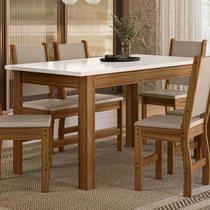 Mesa de Jantar Retangular 150cm de 6 Lugares Bellagio Poliman Móveis Mesa de Jantar Retangular 150cm de 6 Lugares Bellagio Poliman Móveis