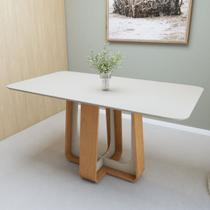 Mesa de Jantar Retangular 160cm com Tampo em Mdf Sintonia