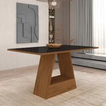 Mesa De Jantar Retangular 1,60x80 Nápoles Freijó/preto - M.a