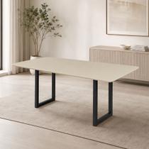 Mesa de Jantar Retangular 160x90cm com Vidro Itália Mesa de Jantar Retangular 160x90cm com Vidro Itália