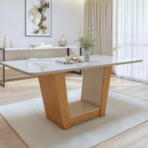 Mesa de Jantar Retangular 170cm Maxi Tampo com Vidro Apogeu Mesa de Jantar Retangular 170cm Maxi Tampo com Vidro Apogeu