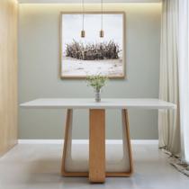 Mesa de Jantar Retangular 170cm Maxi Tampo com Vidro Sintonia