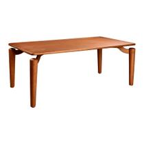 Mesa de Jantar Retangular 190x90cm Noby Madeira Liptus Castanho Claro - Sallar Home