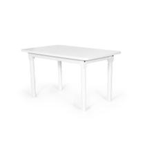 Mesa de Jantar Retangular 4 Lugares de Madeira 140x80cm Itália Branca