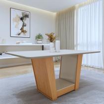 Mesa de Jantar Retangular 6 Lugares 160cm Tampo MFD Apogeu