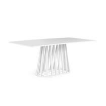 Mesa de Jantar Retangular 6 Lugares 160x90cm Gabi Branca - Straub Web Mesa de Jantar Retangular 6 Lugares 160x90cm Gabi Branca - Straub Web