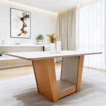 Mesa de Jantar Retangular 6 Lugares 170cm Tampo MDF Apogeu Mesa de Jantar Retangular 6 Lugares 170cm Tampo MDF Apogeu