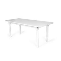 Mesa de Jantar Retangular 6 Lugares de Madeira 160x80cm Itália Branca