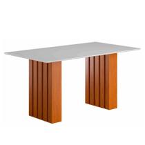 Mesa de Jantar Retangular 6 Lugares MDF Malibu 160x90cm (Sem Cadeiras)