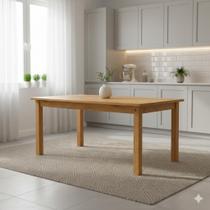 Mesa de Jantar Retangular 8 Lugares 180cm 100% Madeira Maciça Napoli Espresso Móveis Marrom/Nogueira Mesa de Jantar Retangular 8 Lugares 180cm 100% Madeira Maciça Napoli Espresso Móveis Marrom/Nogueira