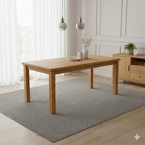 Mesa de Jantar Retangular 8 Lugares 220cm 100% Madeira Maciça Argos Espresso Móveis