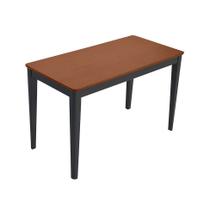 Mesa de Jantar Retangular Breakfast Amêndoa e Grafite 120 cm