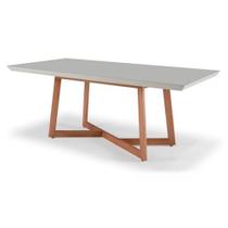 Mesa de Jantar Retangular de Madeira Lírio