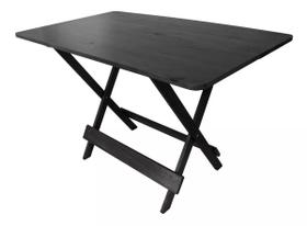 Mesa De Jantar Retangular Dobrável 120x70 Madeira Maciça