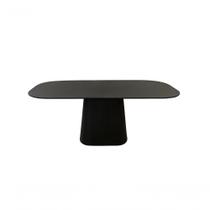 Mesa De Jantar Retangular ébano Line 120x80cm Mesa De Jantar Retangular ébano Line 120x80cm