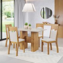 Mesa de Jantar Retangular Green C/4 Cad Pietra Mel/Bonde/V.marfim