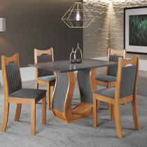 Mesa de Jantar Retangular Meiry 1,20x80 com 4 Cadeiras Dalas Yescasa Mesa de Jantar Retangular Meiry 1,20x80 com 4 Cadeiras Dalas Yescasa