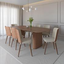 Mesa de Jantar Retangular para 8 Lugares Lintz 219 cm Mesa de Jantar Retangular para 8 Lugares Lintz 219 cm