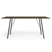 Mesa de Jantar Retangular Paraty Amêndoa e Preta 150 cm