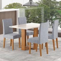 Mesa de Jantar Retangular Romantic 120x80cm com 4 Cadeiras Venus Mesa de Jantar Retangular Romantic 120x80cm com 4 Cadeiras Venus