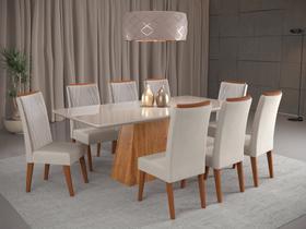Mesa de Jantar Retangular Sylk com 8 Cadeiras Madeira Maciça Vegas Mesa de Jantar Retangular Sylk com 8 Cadeiras Madeira Maciça Vegas