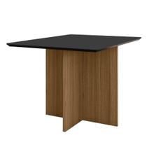 Mesa De Jantar Retangular Tampo Chanfrado Sem Vidro 120cm Helô Poliman Móveis Carvalho Com Grafite Mesa De Jantar Retangular Tampo Chanfrado Sem Vidro 120cm Helô Poliman Móveis Carvalho Com Grafite