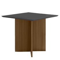 Mesa de Jantar Retangular Tampo Chanfrado sem vidro 90cm Helô Poliman Móveis Mesa de Jantar Retangular Tampo Chanfrado sem vidro 90cm Helô Poliman Móveis