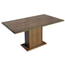 Mesa de Jantar Retangular Tampo de Vidro Rustic 5275 Madesa