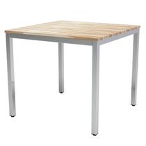 Mesa de Jantar Retangular Tampo Madeira Maciça 120cmx85cm Smart