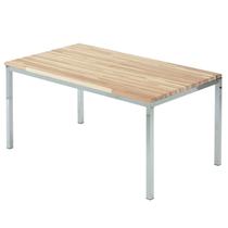 Mesa de Jantar Retangular Tampo Madeira Maciça 160cmx85cm Smart Mesa de Jantar Retangular Tampo Madeira Maciça 160cmx85cm Smart