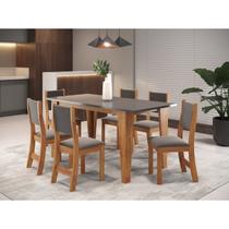 Mesa de Jantar Retangular Vigor com 6 Cadeiraseiras Sol Mesa de Jantar Retangular Vigor com 6 Cadeiraseiras Sol
