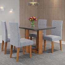Mesa de Jantar Retangular Ville 120x90cm com 4 Cadeiras Venus