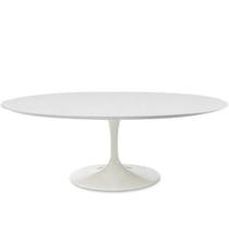 Mesa de Jantar Saarinen Oval 137x90 cm Laca Branca Mesa de Jantar Saarinen Oval 137x90 cm Laca Branca