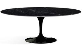 Mesa de Jantar Saarinen Oval 137x90 cm Mármore Nero