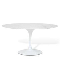 Mesa de Jantar Saarinen Tulipa Oval 4 a 6 lugares 160x90cm Branco Laca - L7 Seven