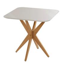 Mesa de Jantar Simpatia Quadrada Off White 90cm - JCM Movelaria