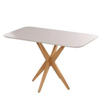 Mesa de Jantar Simpatia Retangular Off White 1,20M - JCM Movelaria