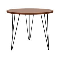 Mesa De Jantar Spectro Redonda ø900x750 - Preto Amêndoa