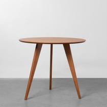 Mesa de Jantar Square Tripé Redonda Louro Freijó - 88cm Mesa de Jantar Square Tripé Redonda Louro Freijó - 88cm